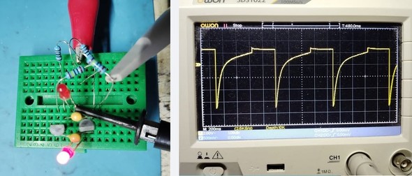 <strong>�}5�F��H�i2�j�̎�����H�ƃx�[�X�d���̔g�`</strong>