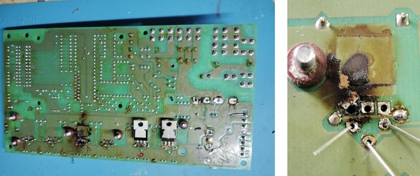 <strong>�}4�FI�u���b�W���ӂ̕��i���m�F�B���͔j�����i���O�����n���_�ʂ��B�E�́A������3�Ԗڂ̃g�����W�X�^�̃p�^�[���̊g��ŁA��������Ă��Ă���</strong>