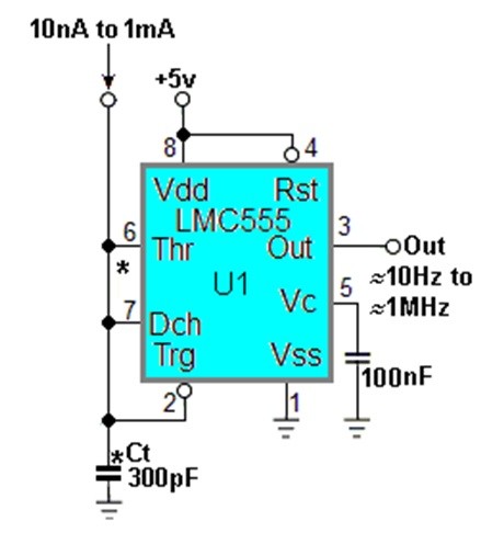 �ɂ߂ăV���v����5���Ή���LMC555�d�����䔭�U��