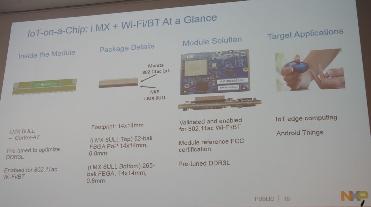 uIoT-on-a-Chipv́Aui.MX 6ULLvWi-Fi^BluetoothW[PoPiPackage on PackagejɂďWςA^iNbNŊgj