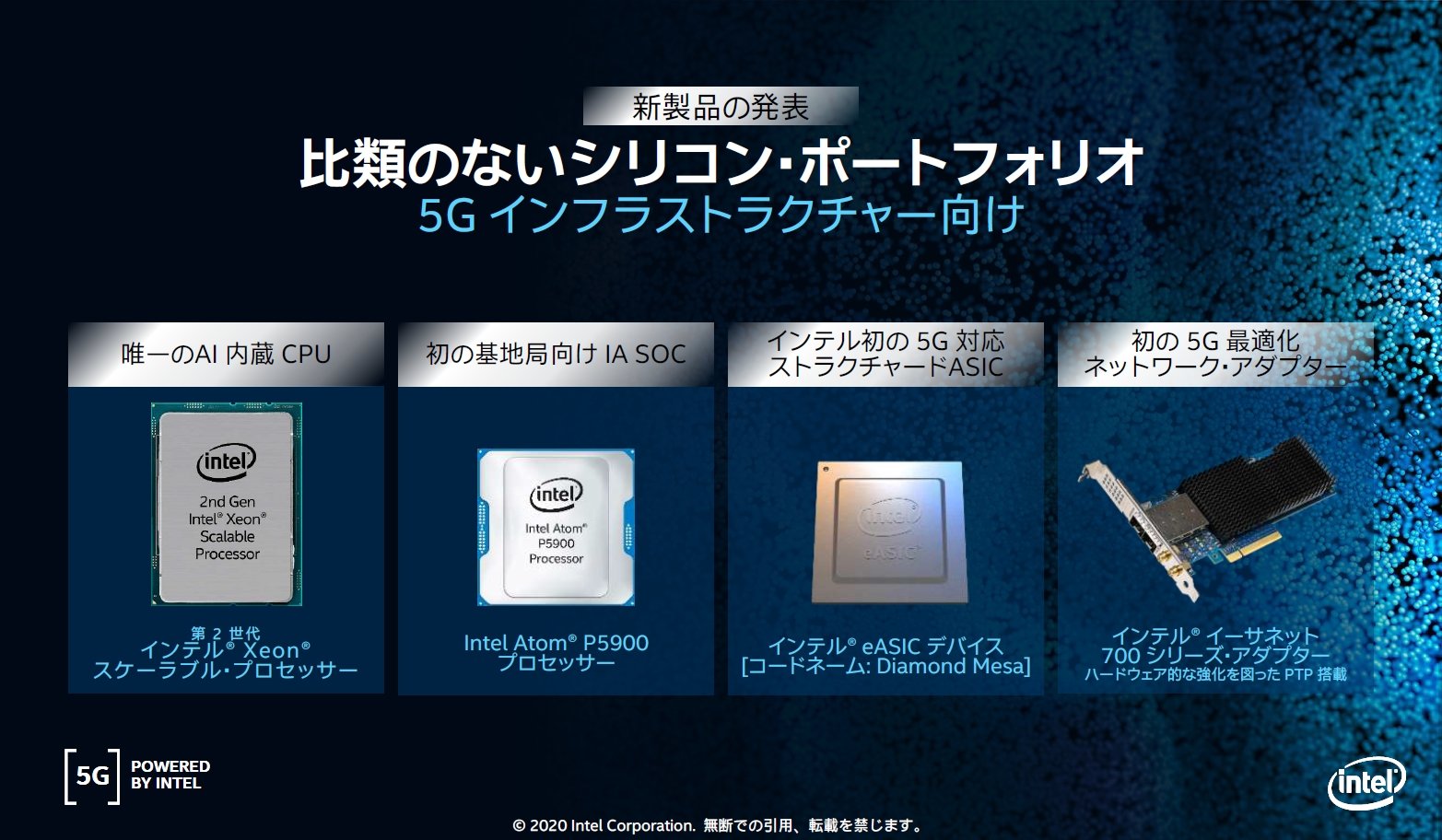 5gインフラでシェア拡大狙うintel 4製品を発表 1 2 Ee Times Japan