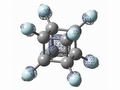 全頂点にフッ素原子が結合した立方体型分子を合成