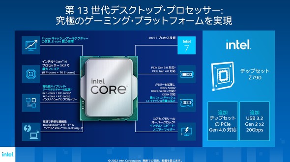 最大41％の性能向上、第13世代Coreプロセッサの中身：Intel日本法人が