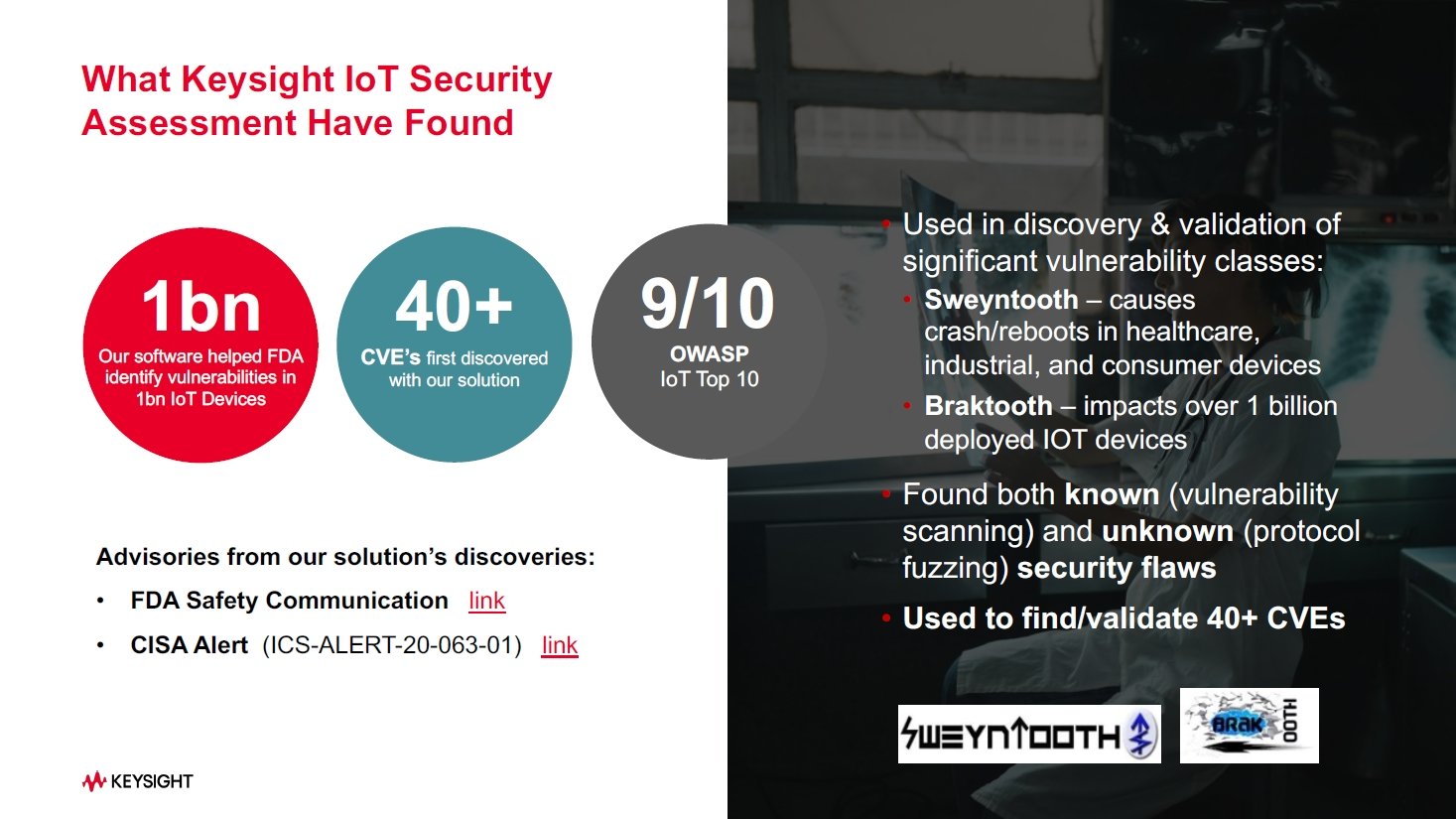 IoT Security Assessment́Åm^m̐Ǝ㐫̔ƕ]ɍvĂMcGregory͌mNbNŊgn oFKeysight Technologies