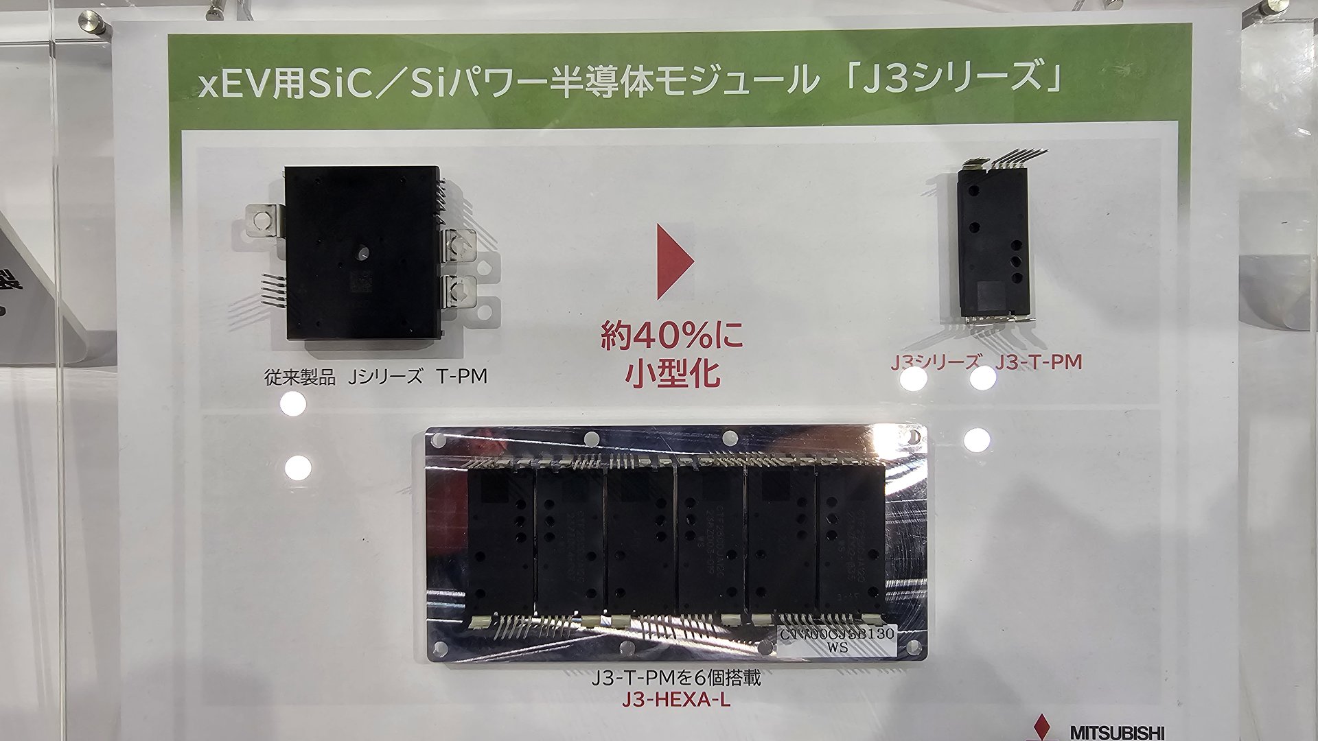 xEV用インバーター向けSiCパワー半導体モジュール、三菱電機：ネプコンジャパン2024で展示 - EE Times Japan