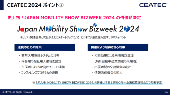 CEATEC 2024JAPAN MOBILITY SHOW BIZWEEK 2024ƕ