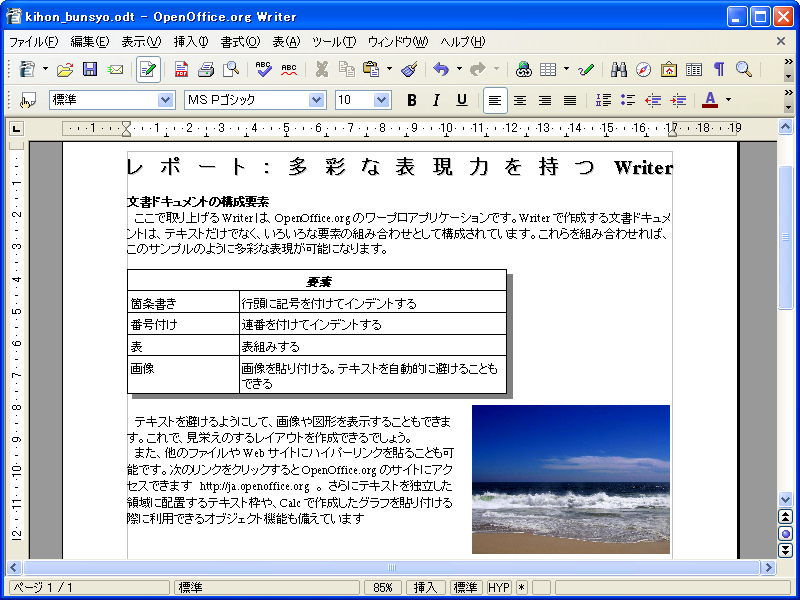 Openoffice Org 2 0はmicrosoft Office代替えにふさわしいか Ooo 2 0が変えるオフィスアプリ基準 第1回 1 4 ページ Itmedia エンタープライズ