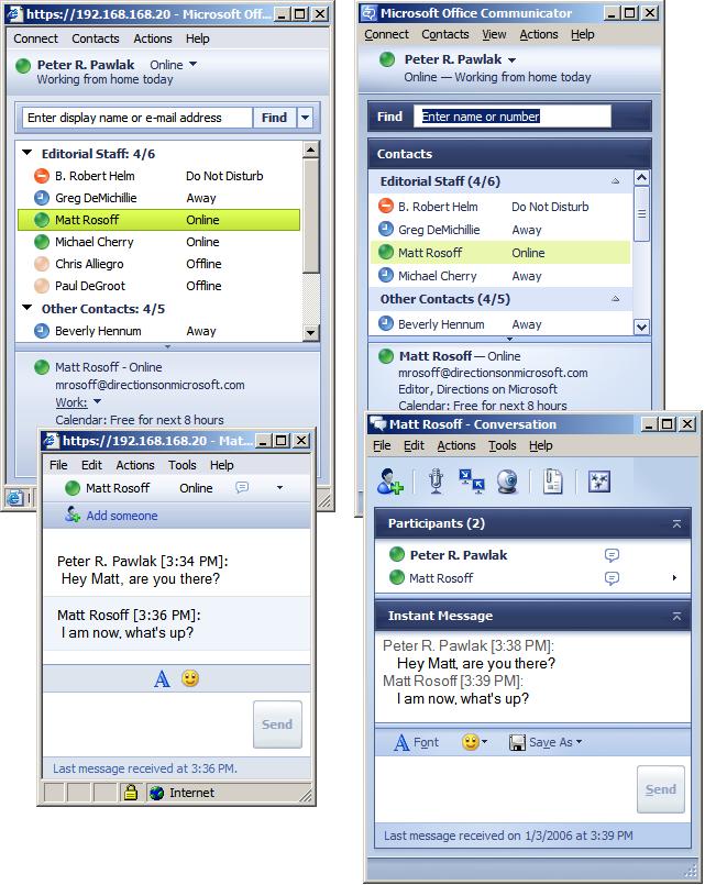 Office Communicator Web AccessOffice Communicator