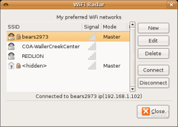 WiFi Radar Connections