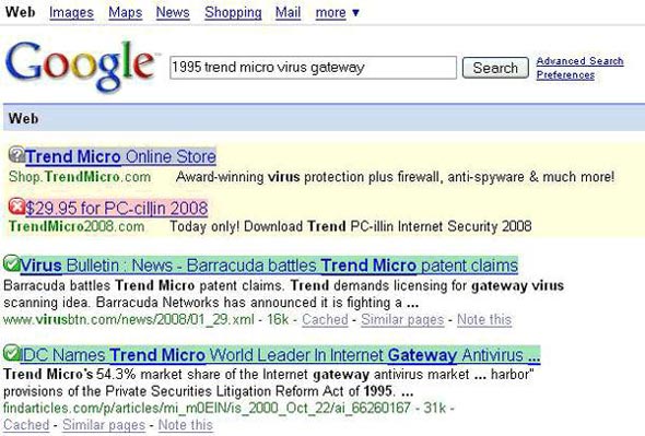 Trend Microかたる偽広告 Google検索で表示 Itmedia エンタープライズ