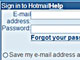 Hotmailの偽サイトが開設