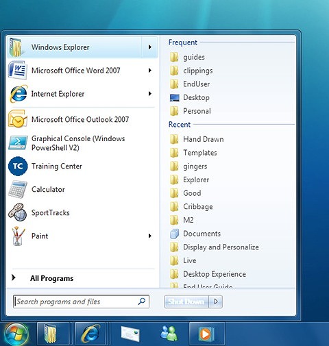 Windows 7Jumplist