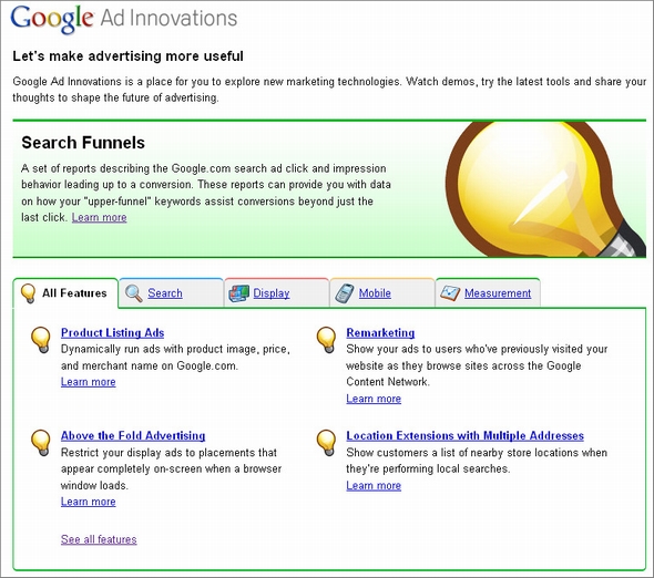 google ad innovations