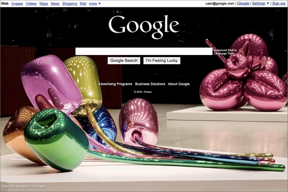 Google、検索トップページに背景画像追加機能 - ITmedia エンタープライズ