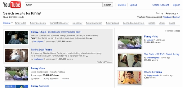 Google 動画検索機能 Youtube Topics On Search をテスト公開 Itmedia エンタープライズ