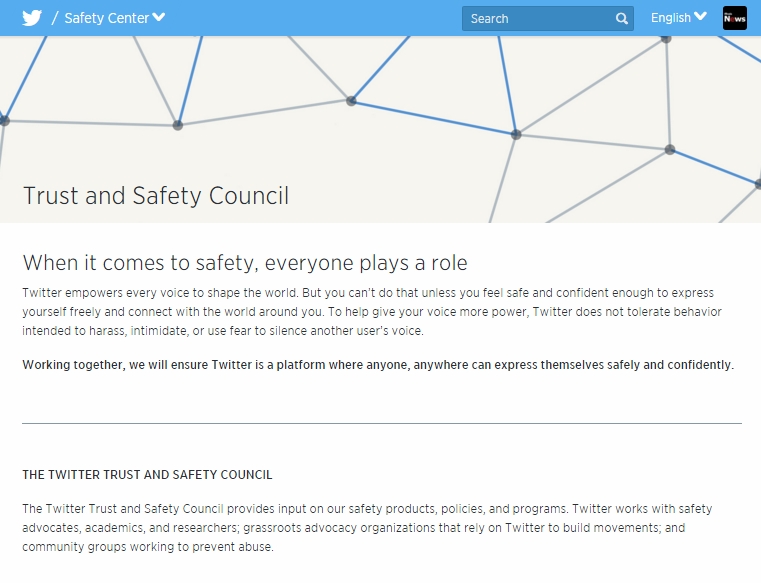  Trust and Safety Council̃y[W