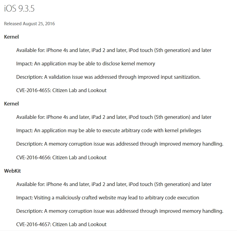iOS 9.3.5ŏCꂽƎ㐫̓eiApplej