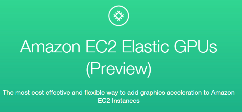  Elastic GPUs for EC2
