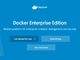Docker、企業向けサブスクリプションサービス「Enterprise Edition」スタート