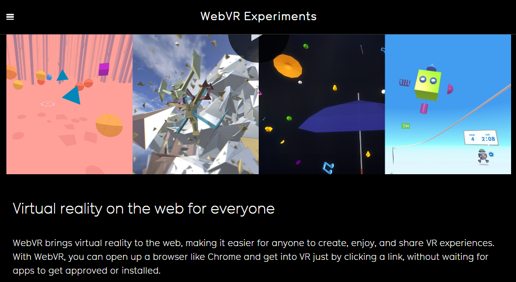  WebVR Experiments
