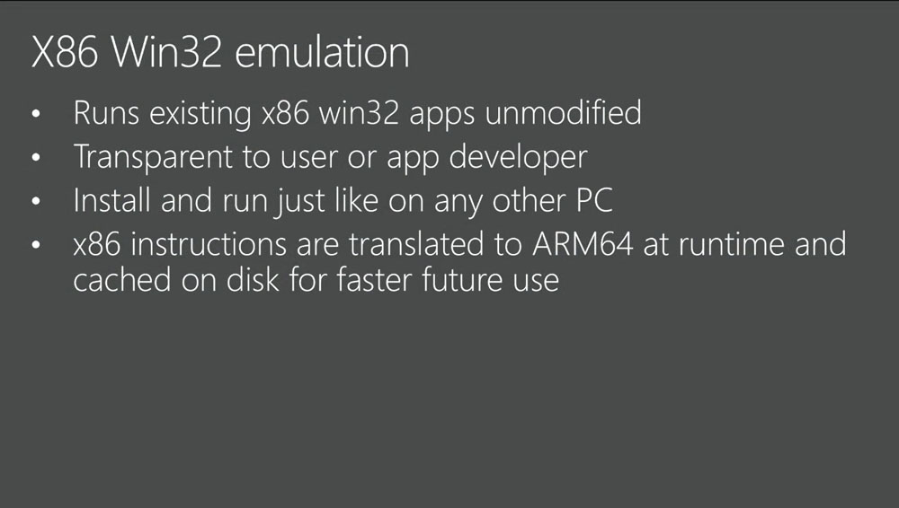 ARMWindows 10ɂ́Ax86 Win32G~[VpӂĂBɂAx86̃R[hARMvZbTœiMicrosoft̃ZbVrfIpj