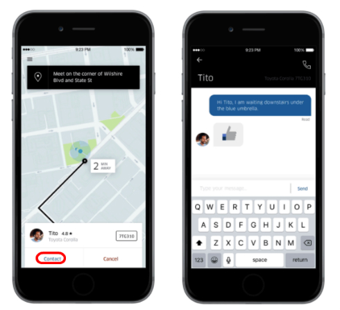 Uberアプリにドライバーと乗客のチャット機能 ドライバーには音声読み上げ Itmedia エンタープライズ