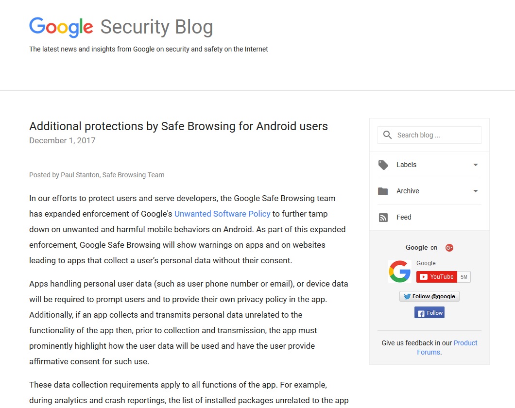 {𔭕\Google Security Blog