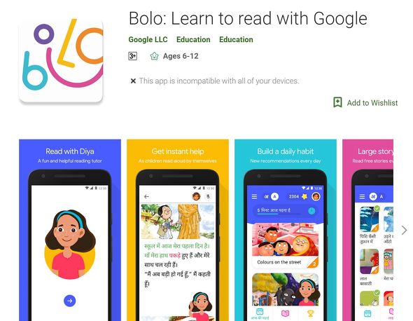 Google インドの子どもたち向けai採用英語学習アプリ Bolo リリース Itmedia エンタープライズ