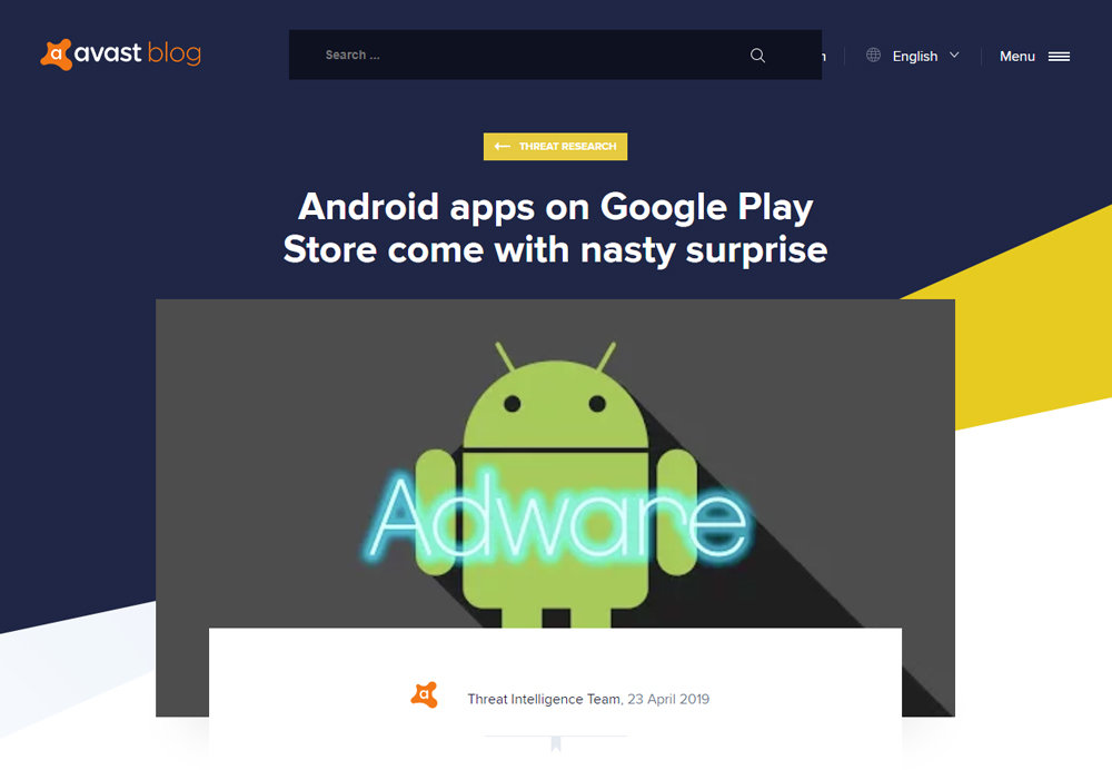 Android apps on Google Play Store come with nasty surpriseiAvast blogj