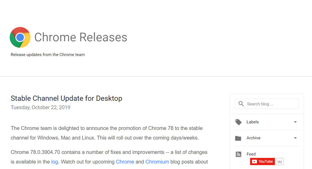 Google Chrome Releases