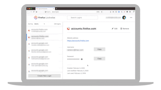 Firefox 76ではパスワード管理ツールを強化