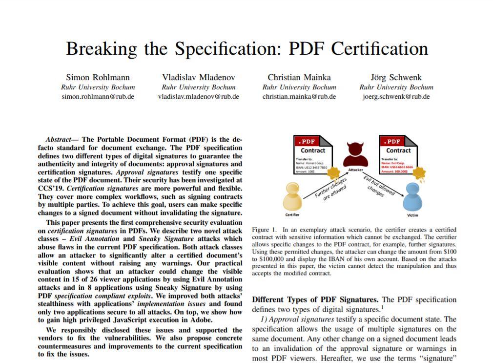 \ꂽ_uBraking the Specification:PDF Certificationv̔i[w{[tJj