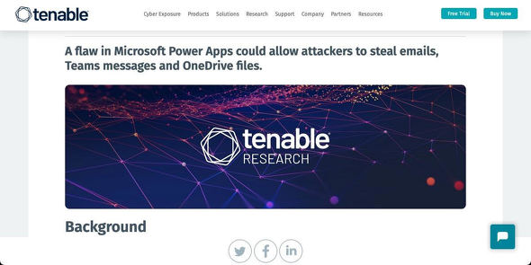 Microsoft Teams: Vulnerability in Microsoft Power Apps Service Allows Theft of Emails