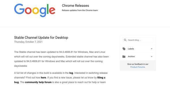 Chrome Releases: Stable Channel Update for Desktop