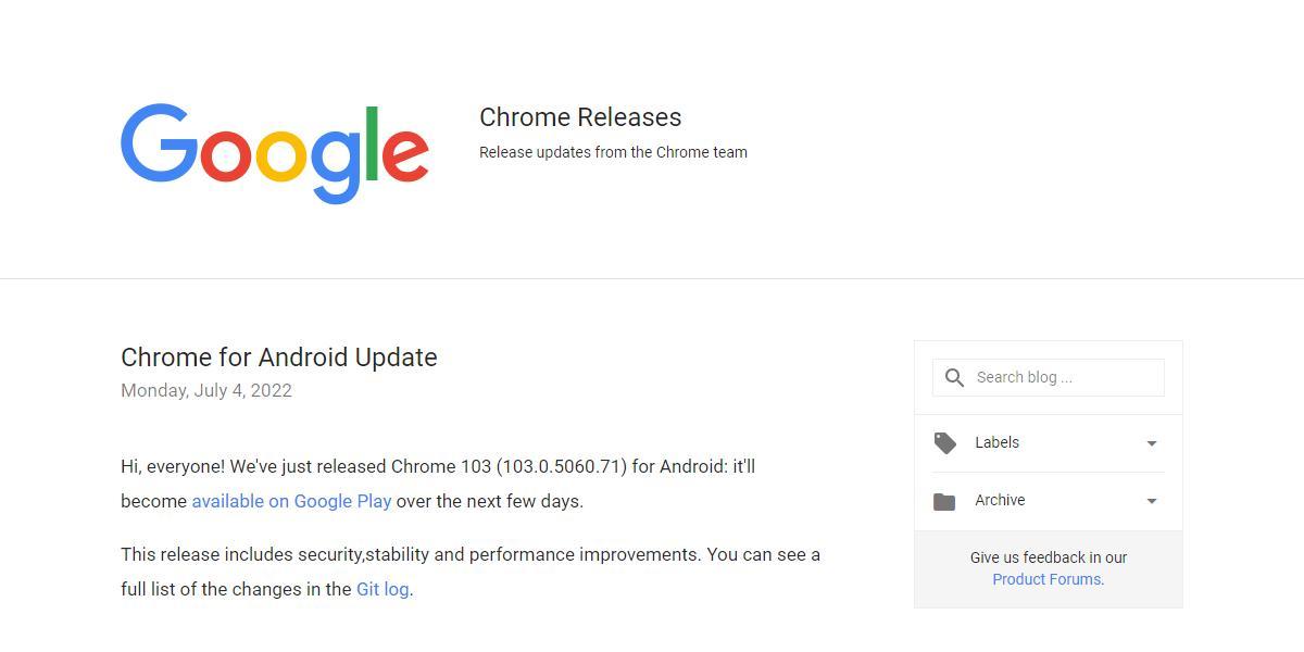 GoogléuGoogle Chrome version 103.0.5060.71 for AndroidvJioTFGooglẽuOj
