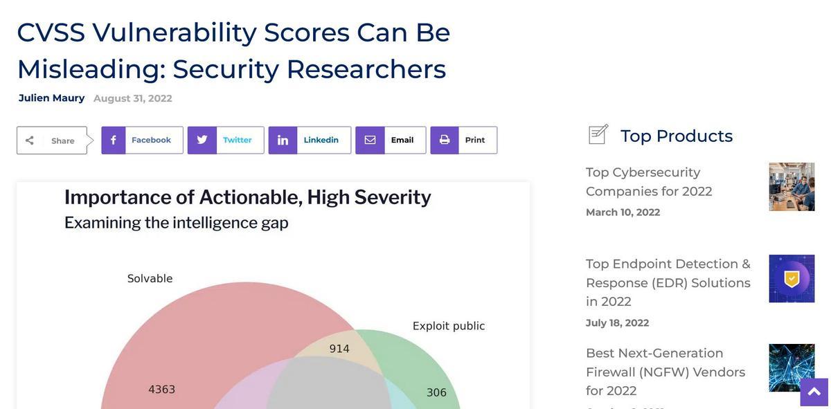 LuCVSS Vulnerability Scores Can BeMisleading: Security ResearchersbeSecurityPlanetṽgbvioTFeSecurity Planetj