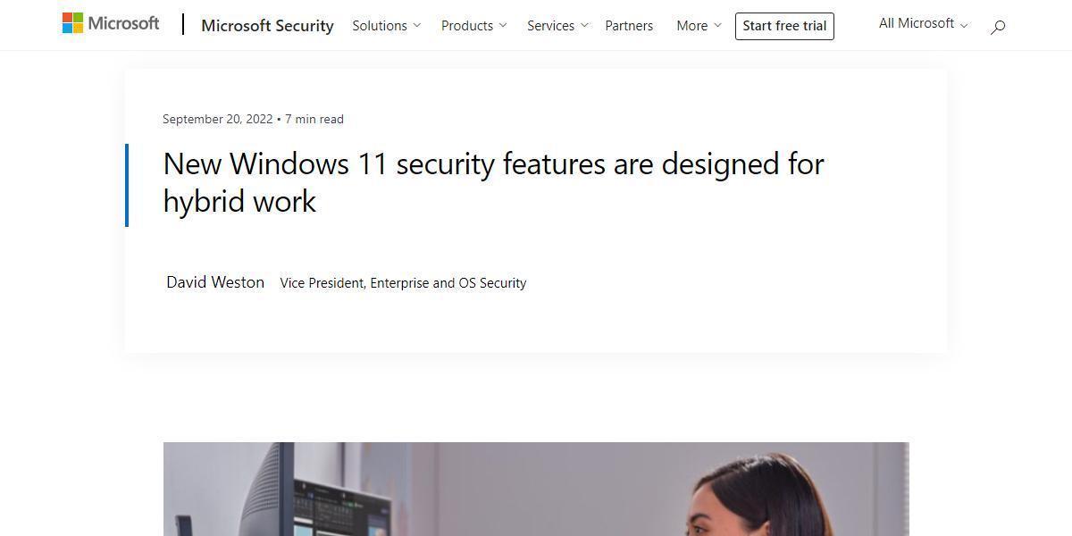 Microsoft Security BloguNew Windows 11 security features are designed for hybrid workṽy[WgbvioTFMicrosoftWeby[Wj