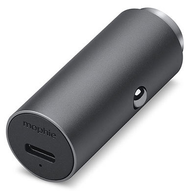Appleのオンラインストア限定で販売されている「mophie USB-C Car Charger」。USB端子はType-C