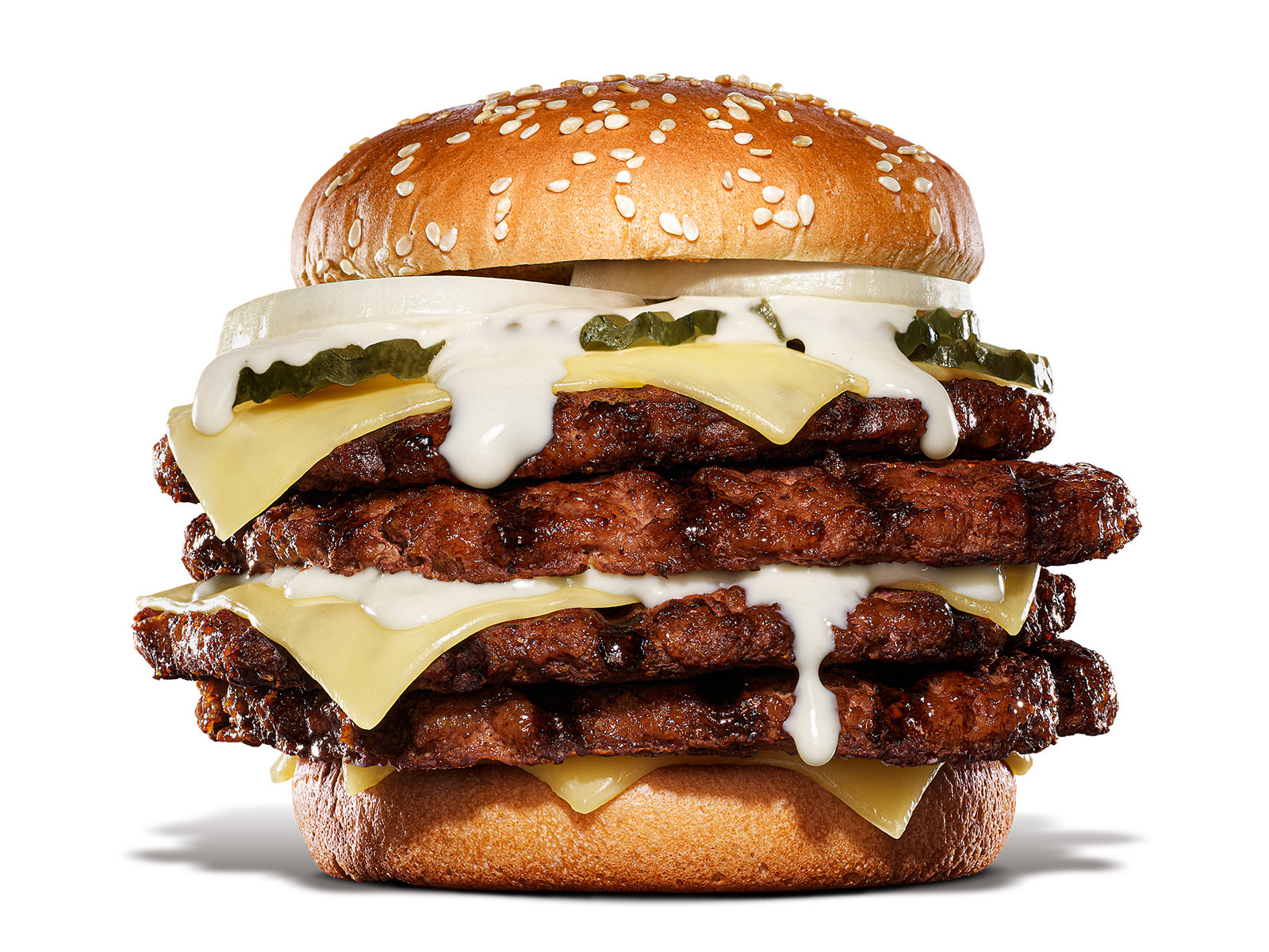 バーガーキング 総カロリー1590kcalの キング イエティ超ワンパウンドビーフバーガー 発売 パティ4枚にチーズ6枚 Fav Log By Itmedia