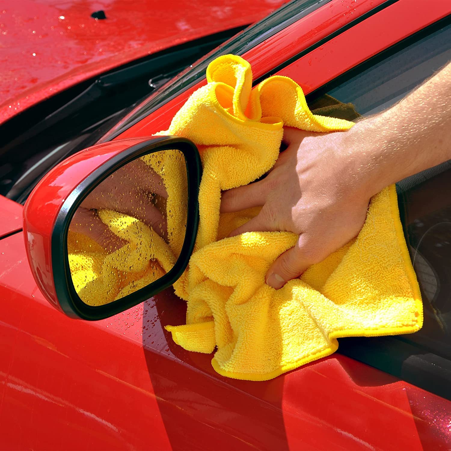 76%OFF!】 洗車タオル2枚セット 厚手 マイクロファイバー タオル 洗車