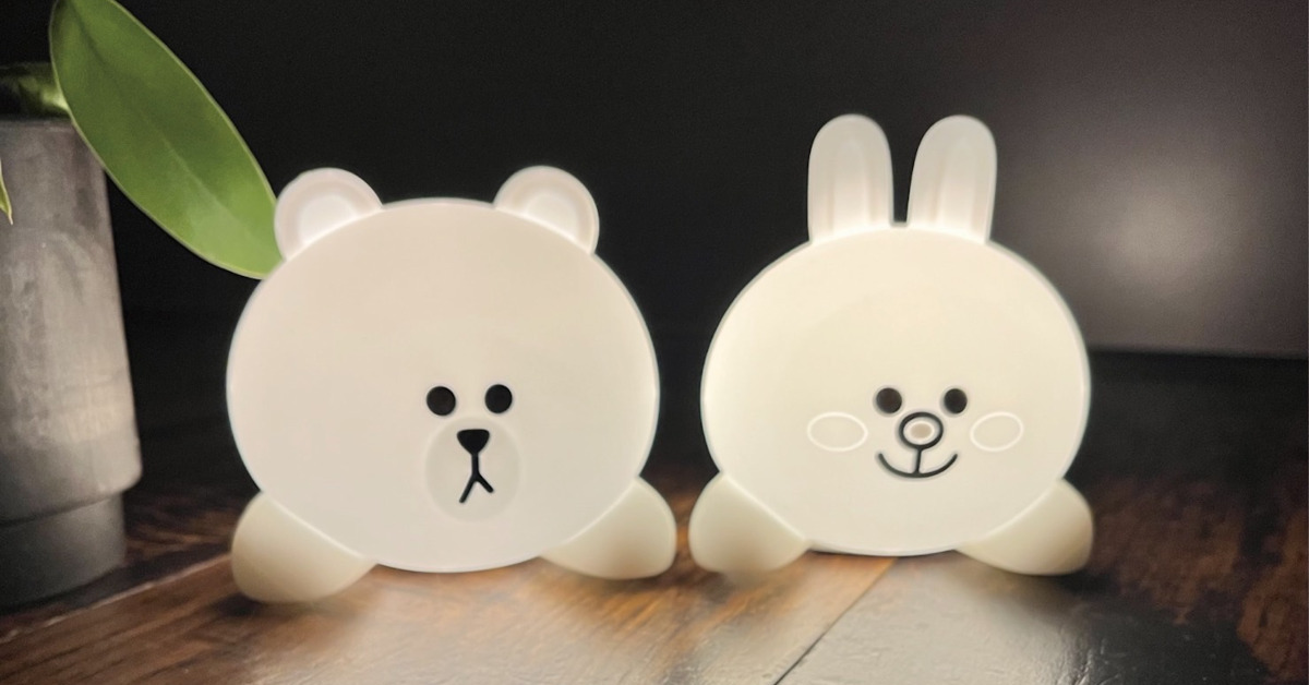 付録】LINE FRIENDSの「ブラウン」と「コニー」がお部屋ライトシリーズ