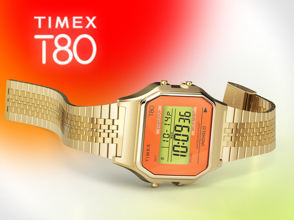 シンプルで実用的な機能を備えたウォッチ「TIMEX 80」にピンクと