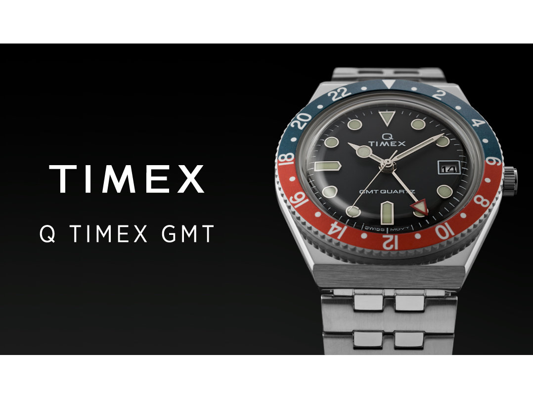 TIMEX、人気シリーズ「Q TIMEX」にGMT機能を追加した「Q TIMEX GMT」が登場！ 3万円台で購入できる本格クォーツ式ウォッチ -  Fav-Log by ITmedia