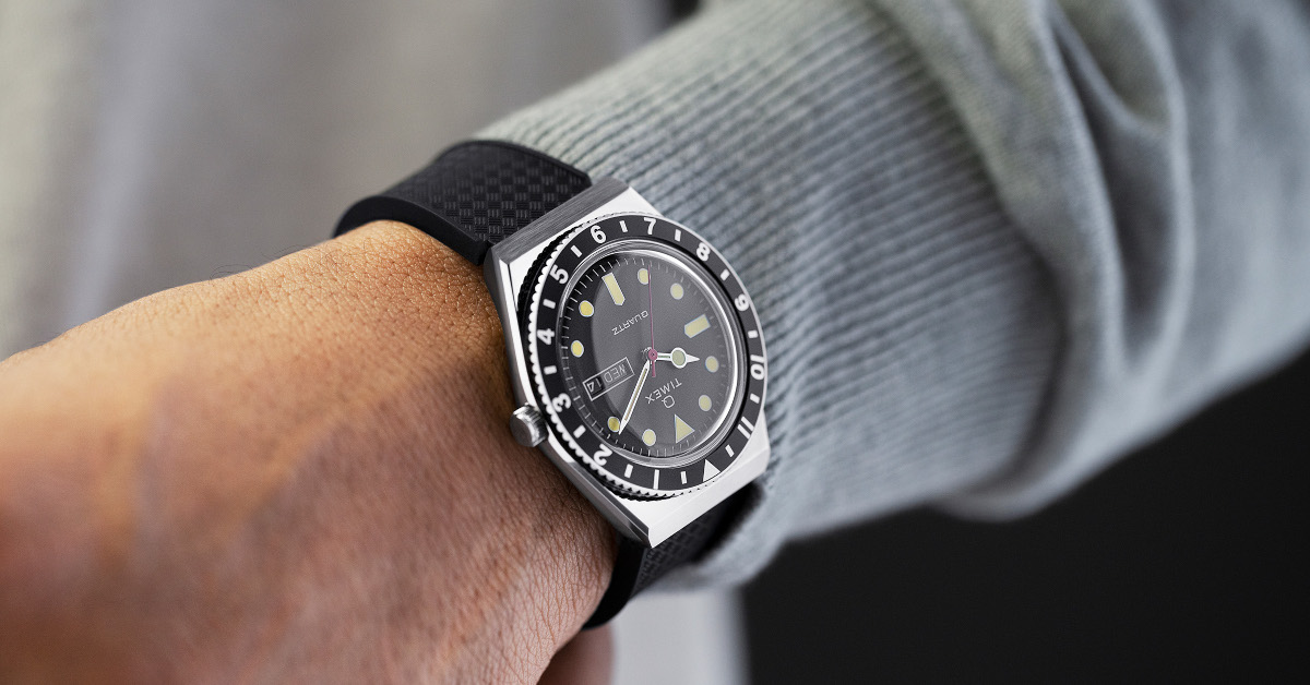 タイメックスQ GMT ペプシ 替えベルト2本付 TIMEX Q - 腕時計