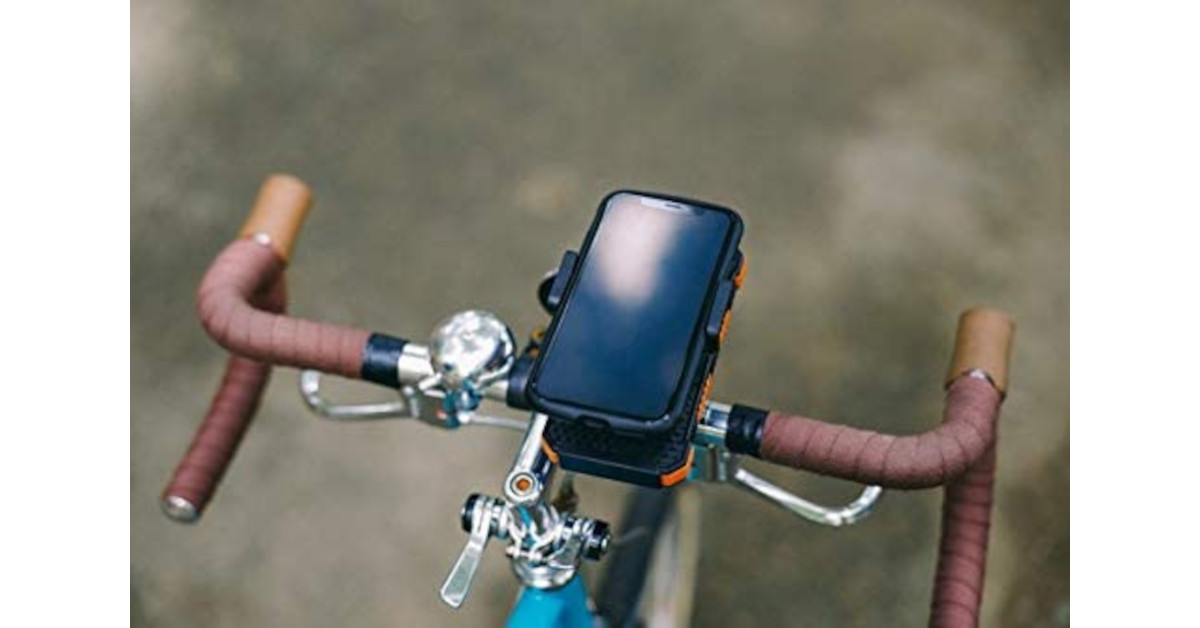 スマホホルダー バイク 脱落防止 スタンド iPhone 自転車  ベビーカー