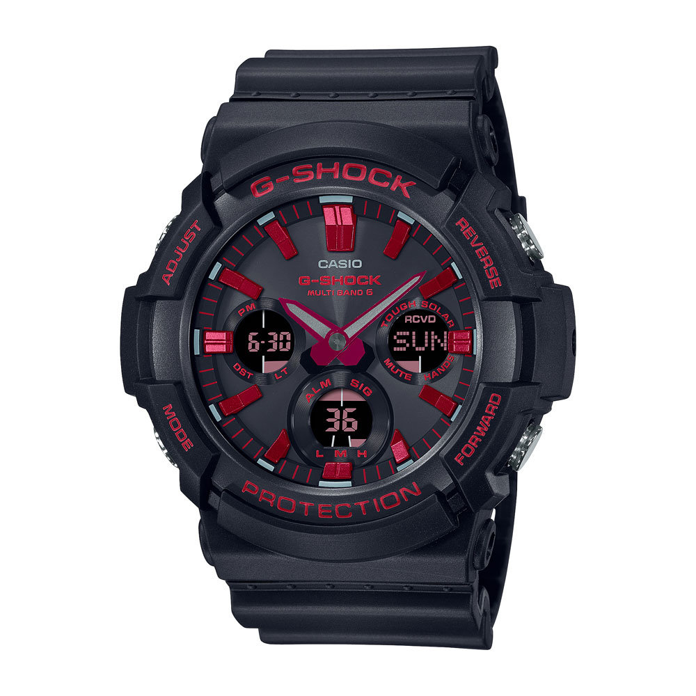 G-SHOCKにブラック＆レッドの新モデル4機種 鮮やかな赤が