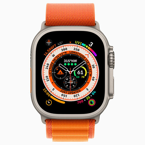 Apple Watch Ultrâ߂ɃfUCꂽuEFCt@C_[vՁBő8̃RvP[Vݒ\