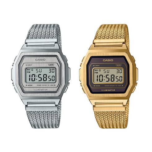 激レア 日本未発売 最新作 CASIO ガンメタリックカラー 防水 腕時計 