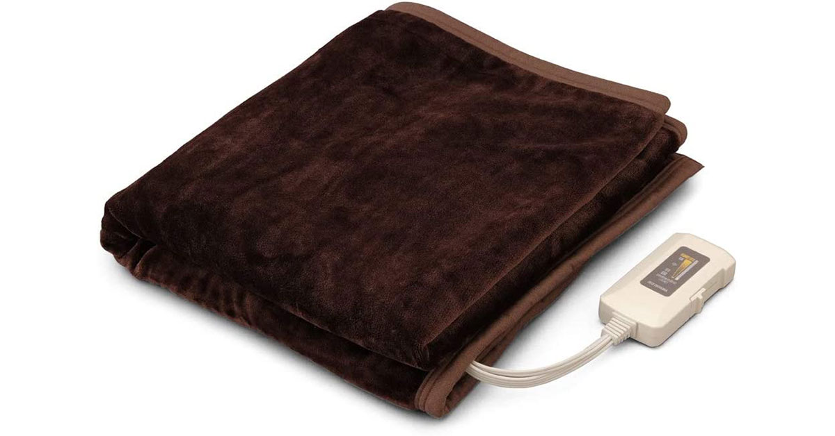 「電気毛布・ひざ掛け」 はアイリスオーヤマ、椙山紡織、山善など 