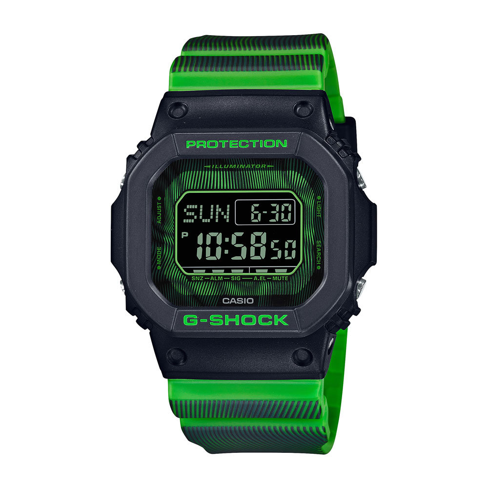 時空のゆがみ”を表現したG-SHOCK！ 蛍光カラーとモアレパターンが斬新な「TIME DISTORTION」3モデル - Fav-Log by  ITmedia